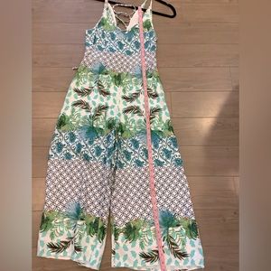 New with tags. Right tropical print jumpsuit. Size S.